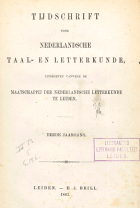 Tijdschrift voor Nederlandse Taal- en Letterkunde. Jaargang 3,  [tijdschrift] Tijdschrift voor Nederlandse Taal- en Letterkunde