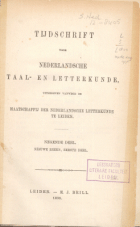 Tijdschrift voor Nederlandse Taal- en Letterkunde. Jaargang 9,  [tijdschrift] Tijdschrift voor Nederlandse Taal- en Letterkunde