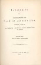 Tijdschrift voor Nederlandse Taal- en Letterkunde. Jaargang 10,  [tijdschrift] Tijdschrift voor Nederlandse Taal- en Letterkunde