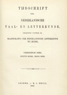 Tijdschrift voor Nederlandse Taal- en Letterkunde. Jaargang 14,  [tijdschrift] Tijdschrift voor Nederlandse Taal- en Letterkunde