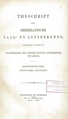 Tijdschrift voor Nederlandse Taal- en Letterkunde. Jaargang 19,  [tijdschrift] Tijdschrift voor Nederlandse Taal- en Letterkunde