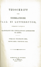 Tijdschrift voor Nederlandse Taal- en Letterkunde. Jaargang 22,  [tijdschrift] Tijdschrift voor Nederlandse Taal- en Letterkunde