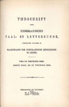 Tijdschrift voor Nederlandse Taal- en Letterkunde. Jaargang 34,  [tijdschrift] Tijdschrift voor Nederlandse Taal- en Letterkunde