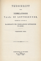 Tijdschrift voor Nederlandse Taal- en Letterkunde. Jaargang 40,  [tijdschrift] Tijdschrift voor Nederlandse Taal- en Letterkunde