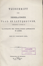 Tijdschrift voor Nederlandse Taal- en Letterkunde. Jaargang 43,  [tijdschrift] Tijdschrift voor Nederlandse Taal- en Letterkunde