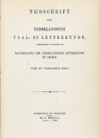 Tijdschrift voor Nederlandse Taal- en Letterkunde. Jaargang 44,  [tijdschrift] Tijdschrift voor Nederlandse Taal- en Letterkunde