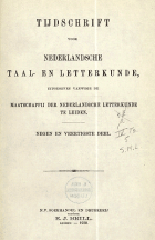 Tijdschrift voor Nederlandse Taal- en Letterkunde. Jaargang 49,  [tijdschrift] Tijdschrift voor Nederlandse Taal- en Letterkunde