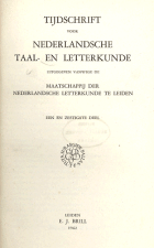 Tijdschrift voor Nederlandse Taal- en Letterkunde. Jaargang 61,  [tijdschrift] Tijdschrift voor Nederlandse Taal- en Letterkunde