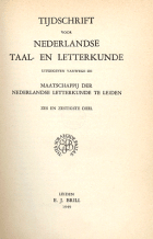 Tijdschrift voor Nederlandse Taal- en Letterkunde. Jaargang 66,  [tijdschrift] Tijdschrift voor Nederlandse Taal- en Letterkunde