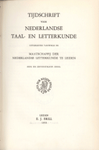 Tijdschrift voor Nederlandse Taal- en Letterkunde. Jaargang 71,  [tijdschrift] Tijdschrift voor Nederlandse Taal- en Letterkunde