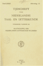 Tijdschrift voor Nederlandse Taal- en Letterkunde. Jaargang 81,  [tijdschrift] Tijdschrift voor Nederlandse Taal- en Letterkunde