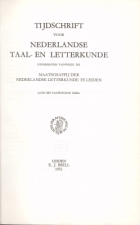 Tijdschrift voor Nederlandse Taal- en Letterkunde. Jaargang 88,  [tijdschrift] Tijdschrift voor Nederlandse Taal- en Letterkunde