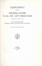 Tijdschrift voor Nederlandse Taal- en Letterkunde. Jaargang 89,  [tijdschrift] Tijdschrift voor Nederlandse Taal- en Letterkunde
