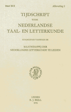 Tijdschrift voor Nederlandse Taal- en Letterkunde. Jaargang 91,  [tijdschrift] Tijdschrift voor Nederlandse Taal- en Letterkunde