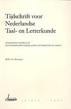 Tijdschrift voor Nederlandse Taal- en Letterkunde. Jaargang 113,  [tijdschrift] Tijdschrift voor Nederlandse Taal- en Letterkunde