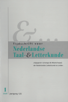 Tijdschrift voor Nederlandse Taal- en Letterkunde. Jaargang 125,  [tijdschrift] Tijdschrift voor Nederlandse Taal- en Letterkunde