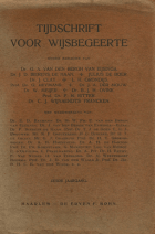 Tijdschrift voor wijsbegeerte. Jaargang 6,  [tijdschrift] Tijdschrift voor wijsbegeerte