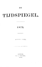 De Tijdspiegel. Jaargang 30,  [tijdschrift] Tijdspiegel, De