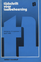 Tijdschrift voor Taalbeheersing. Jaargang 14,  [tijdschrift] Tijdschrift voor Taalbeheersing