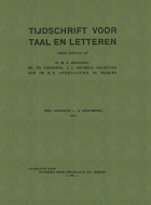 Tijdschrift voor taal en letteren. Jaargang 21,  [tijdschrift] Tijdschrift voor Taal en Letteren