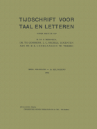 Tijdschrift voor taal en letteren. Jaargang 22,  [tijdschrift] Tijdschrift voor Taal en Letteren