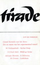 Tirade. Jaargang 6 (nrs. 61-72),  [tijdschrift] Tirade