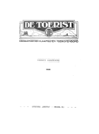 De Toerist. Jaargang 1,  [tijdschrift] Toerisme