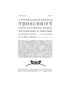 Tweemaandelijksch Tijdschrift. Jaargang 4,  [tijdschrift] Tweemaandelijksch Tijdschrift