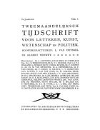 Tweemaandelijksch Tijdschrift. Jaargang 5,  [tijdschrift] Tweemaandelijksch Tijdschrift