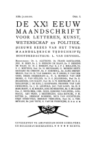 De Twintigste Eeuw. Jaargang 13,  [tijdschrift] Twintigste eeuw, De