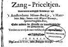 Utrechts zang-prieeltjen, Anoniem Utrechts zang-prieeltjen