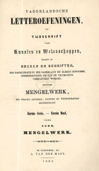 Vaderlandsche letteroefeningen. Jaargang 1863,  [tijdschrift] Vaderlandsche Letteroefeningen