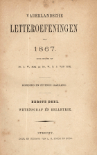 Vaderlandsche letteroefeningen. Jaargang 1867,  [tijdschrift] Vaderlandsche Letteroefeningen