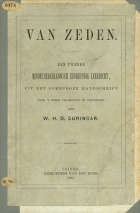 Van zeden, Anoniem Van Zeden