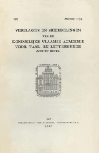 Verslagen en mededelingen van de Koninklijke Academie voor Nederlandse taal- en letterkunde (nieuwe reeks). Jaargang 1967,  [tijdschrift] Verslagen en mededelingen van de Koninklijke Academie voor Nederlandse taal- en letterkunde