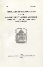 Verslagen en mededelingen van de Koninklijke Academie voor Nederlandse taal- en letterkunde (nieuwe reeks). Jaargang 1969,  [tijdschrift] Verslagen en mededelingen van de Koninklijke Academie voor Nederlandse taal- en letterkunde