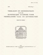 Verslagen en mededelingen van de Koninklijke Academie voor Nederlandse taal- en letterkunde (nieuwe reeks). Jaargang 1983,  [tijdschrift] Verslagen en mededelingen van de Koninklijke Academie voor Nederlandse taal- en letterkunde