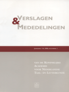 Verslagen en mededelingen van de Koninklijke Academie voor Nederlandse taal- en letterkunde. Jaargang 2006,  [tijdschrift] Verslagen en mededelingen van de Koninklijke Academie voor Nederlandse taal- en letterkunde