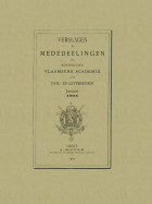 Verslagen en mededelingen van de Koninklijke Vlaamse Academie voor Taal- en Letterkunde 1904,  [tijdschrift] Verslagen en mededelingen van de Koninklijke Vlaamse Academie voor Taal- en Letterkunde