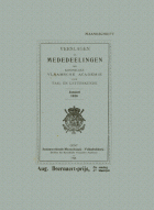 Verslagen en mededelingen van de Koninklijke Vlaamse Academie voor Taal- en Letterkunde 1926,  [tijdschrift] Verslagen en mededelingen van de Koninklijke Vlaamse Academie voor Taal- en Letterkunde