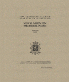 Verslagen en mededelingen van de Koninklijke Vlaamse Academie voor Taal- en Letterkunde 1935,  [tijdschrift] Verslagen en mededelingen van de Koninklijke Vlaamse Academie voor Taal- en Letterkunde
