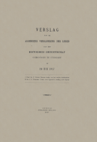 Verslag van de algemeene vergadering der leden van het Historisch Genootschap. 29 mei 1917,  [tijdschrift] Verslag van de algemeene vergadering der leden van het Historisch Genootschap