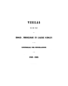 Verslag van den Staat der Hooge-, Middelbare en Lagere Scholen in het Koninkrijk der Nederlanden. Jaargang 1868-1869,  [tijdschrift] Verslag van den Staat der Hooge-, Middelbare en Lagere Scholen in het Koninkrijk der Nederlanden