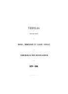 Verslag van den Staat der Hooge-, Middelbare en Lagere Scholen in het Koninkrijk der Nederlanden. Jaargang 1879-1880,  [tijdschrift] Verslag van den Staat der Hooge-, Middelbare en Lagere Scholen in het Koninkrijk der Nederlanden