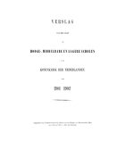 Verslag van den Staat der Hooge-, Middelbare en Lagere Scholen in het Koninkrijk der Nederlanden. Jaargang 1901-1902,  [tijdschrift] Verslag van den Staat der Hooge-, Middelbare en Lagere Scholen in het Koninkrijk der Nederlanden