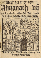 Verhael met den almanach van het Luylecker-landt, Anoniem Verhael met den almanach van het Luylecker-landt