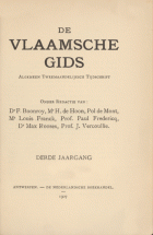 De Vlaamsche Gids. Jaargang 3,  [tijdschrift] Vlaamsche Gids, De