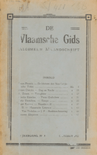 De Vlaamsche Gids. Jaargang 21,  [tijdschrift] Vlaamsche Gids, De