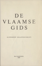 De Vlaamse Gids. Jaargang 38,  [tijdschrift] Vlaamsche Gids, De