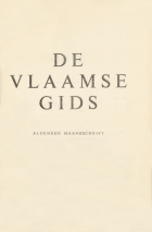 De Vlaamse Gids. Jaargang 41,  [tijdschrift] Vlaamsche Gids, De